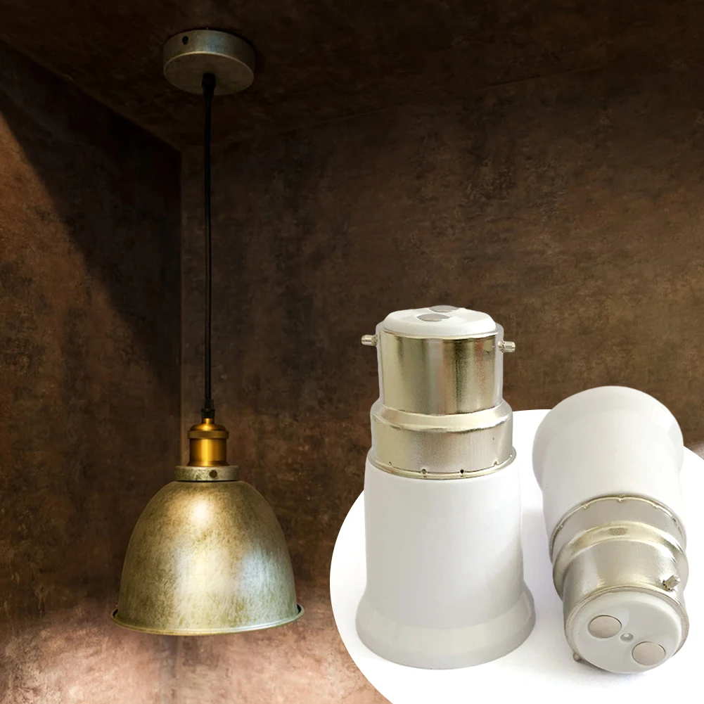 

1/4/10PCS B22 To E27 Light Socket Adapter Wear Resistant Light Converter For Offices Light