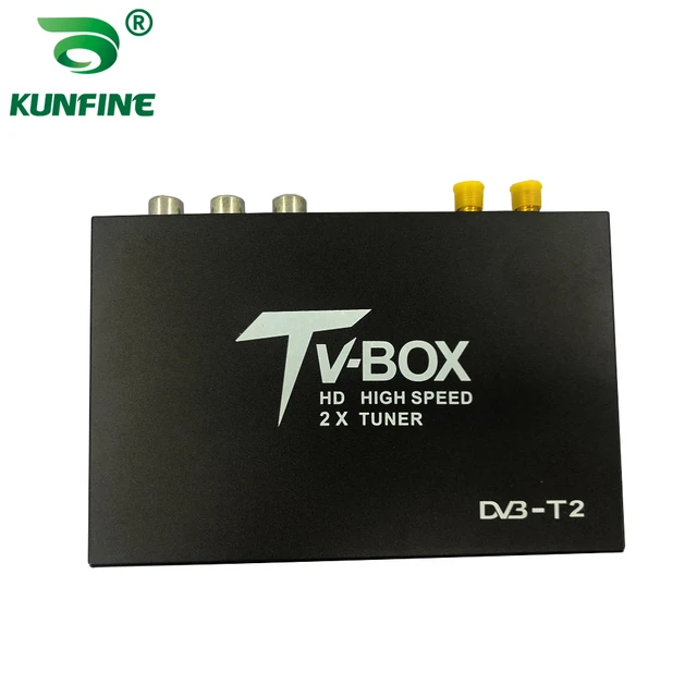 Car DVB-T2 Tuner DVB-T2 Box Car Digital TV Receiver H.264 MPEG4 Digital SET  TOP BOX Two Tuner/Antenna for Car GPS Android player - AliExpress