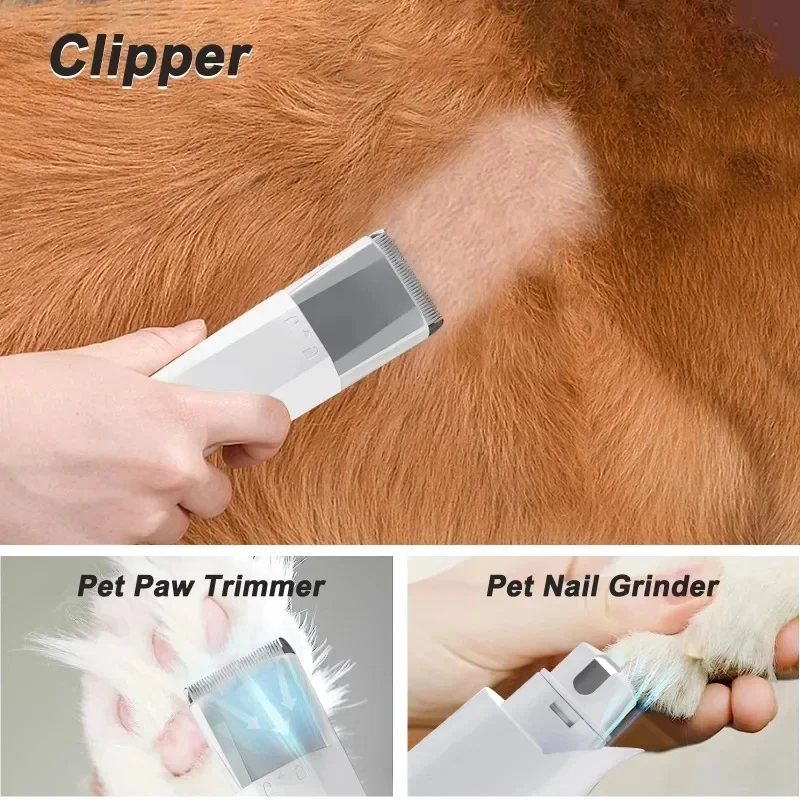 7 In 1 Pet Grooming Vacuum Kit Dog Grooming Clippers Pet Hair Remover With Power Large Suction & Low Noise Hair Kits dog grooming vacuum