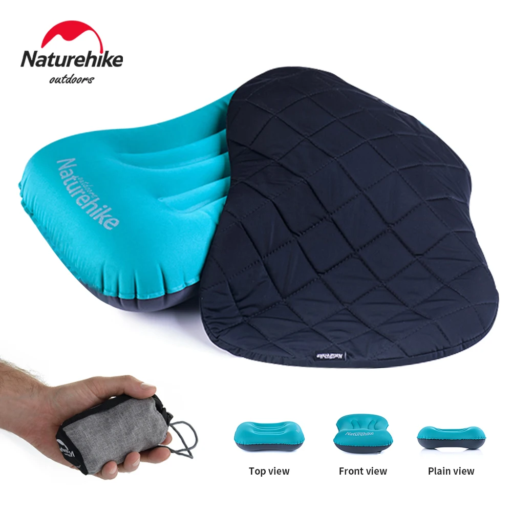 Naturehike 2024 New Inflatable Pillow Ultralight Hiking Sleep Air Pillow Self Outdoor Inflating Pillow Travel Camping Pillow