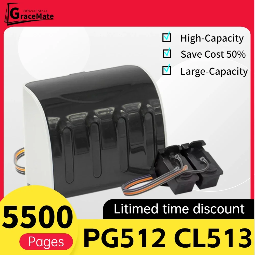 

PG512 CL513 CISS Compatible For Canon PIXMA MP240/250/270/272/280/480/490/492/495/499/MX320/330/MX340/MX350/IP2702