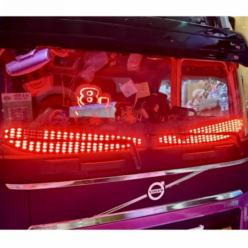 LED Demon Eye Light for Tamiya 1/14 RC Truck Tractor Scania 770s 56379 Front Decorate Light for 1:10 RC Crawlers Cars DIY Parts 