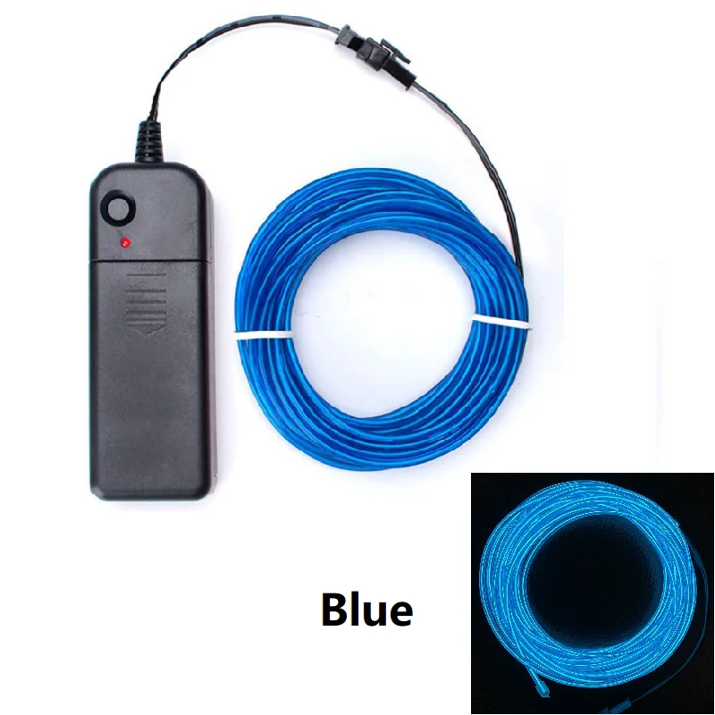 thumbnail image 1 of Luz de neón para decoración de fiestas, lámpara LED Flexible de 1M/3M/5M, resistente al agua, para disfraces y manualidades, 1 of 6