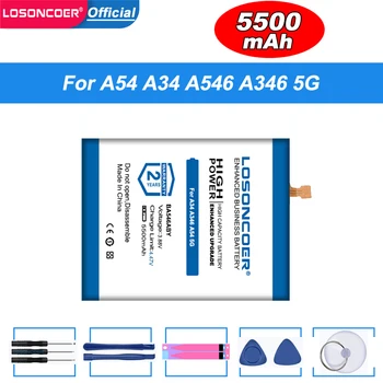 5500mAh per Samsung Galaxy A54 5G A546 A34 5G A346 EB-BA546ABY batteria del telefono