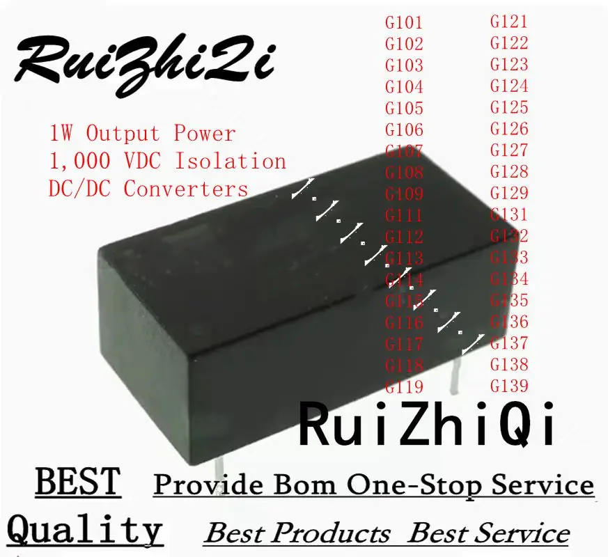 10 шт./партия, преобразователи постоянного тока, G121, G122, G123, G124, G125, G126, G127, G128, G129, G131, G132, G133, G134, G135, G136, G137, G138, G139, 1 Вт, 1000 В постоянного тока