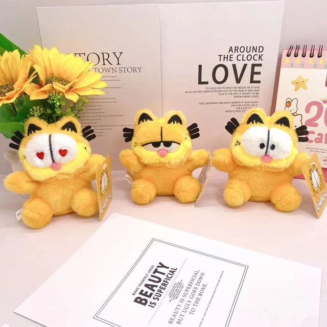 Poupée en peluche de dessin animé pour enfants, porte-clés Garfield,  pendentif, jouets en peluche, Kawaii, cadeaux de vacances originaux,  nouvelle collection - AliExpress