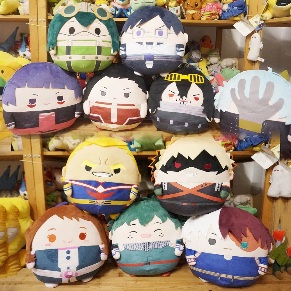 

33cm Boku No Hero Academia Big Pillow Toys for Children Adult Asui Tsuyu Midoriya Izuku Todoroki Shouto Shigaraki Tomura Cushion