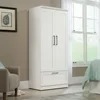Sauder HomePlus Wardrobe/Pantry cabinets, L: 29.06" x W: 20.95" x H: 71.18", Soft White finish 2