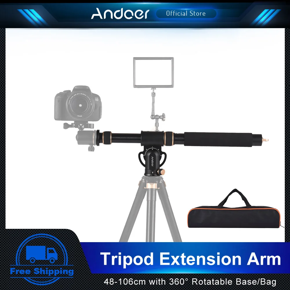 AndoerUniversalTripodExtensionArmAluminumAlloyDetachableExtenderHorizontalCentre