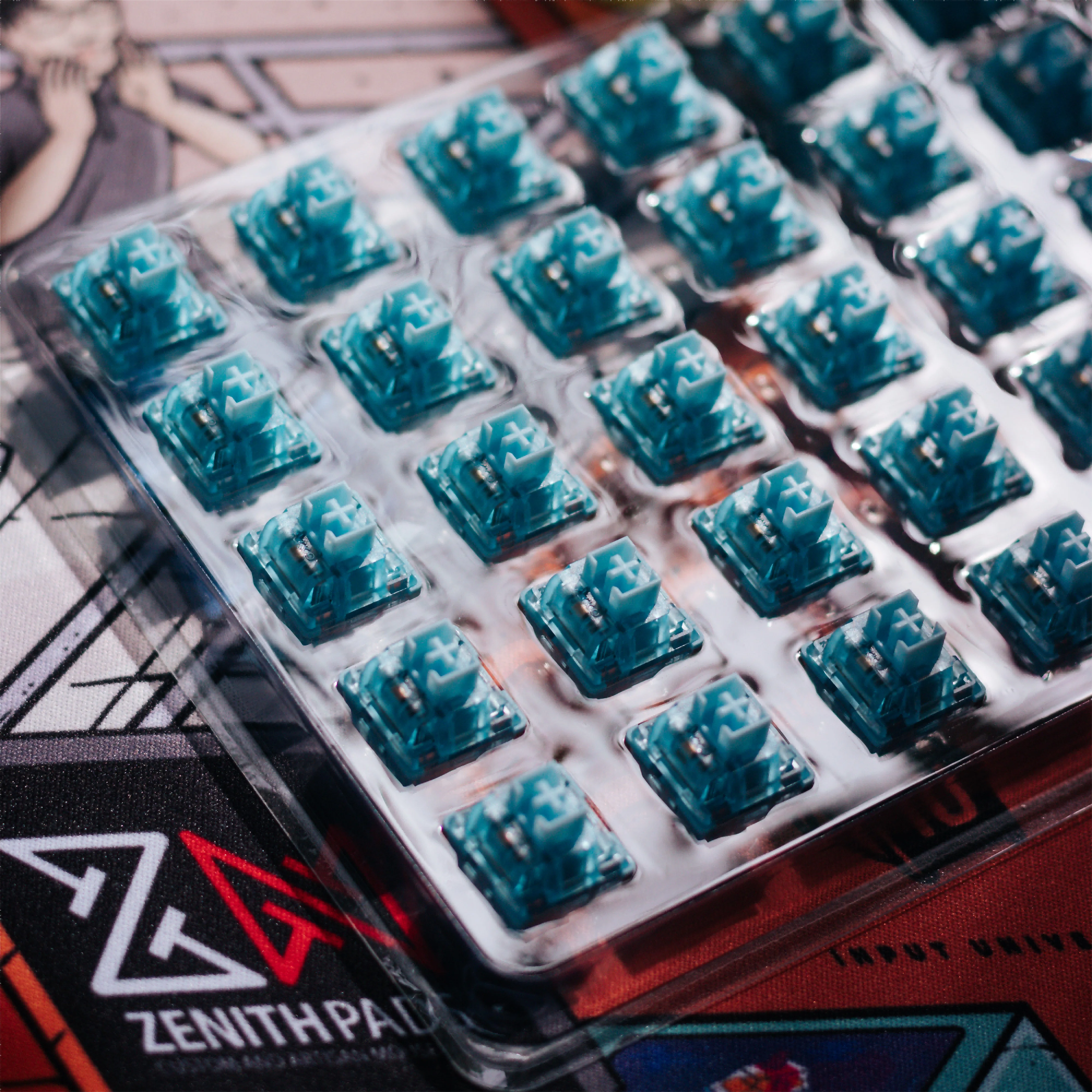 Akko V3 Pro Cream Blue Switch 5 Pin 45gf Tactile Switch With Dustproof Stem Compatible with MX Mechanical Keyboard (45 pcs) - 5
