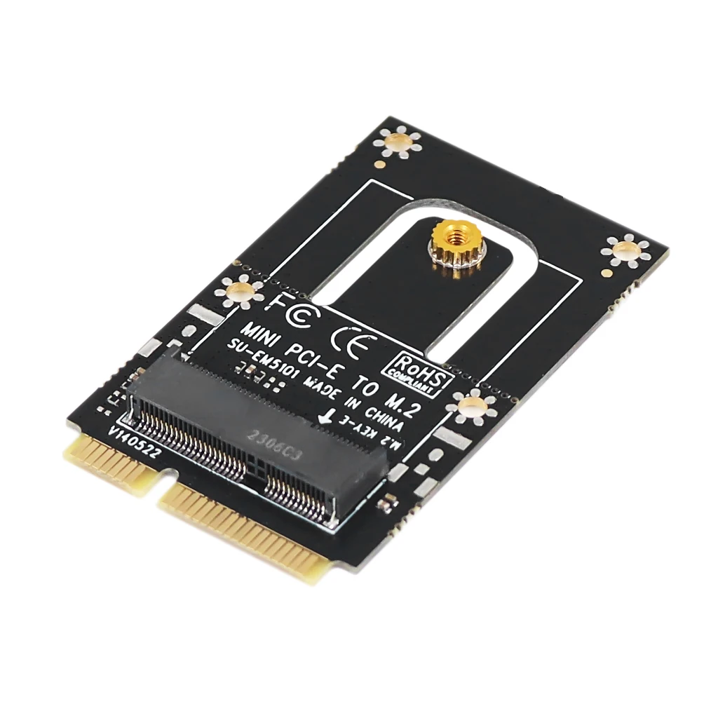 SSD adapter card m.2 to pcie adapter pcie adapter card XT-XINTE A + E Key M.2 NGFF to Mini PCI-E wireless WIFI compatible-Bluetooth module m2 NGFF to mPCIE adapter card converter for PC