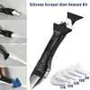 1pc 5 In 1 Silicone Scraper Glue Remover Knife, Angle Beauty Sewing Spatula Beauty Sewing Tool Four-piece Glue Scoop Hand Tools  1