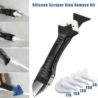 1pc 5 In 1 Silicone Scraper Glue Remover Knife, Angle Beauty Sewing Spatula Beauty Sewing Tool Four-piece Glue Scoop Hand Tools  1