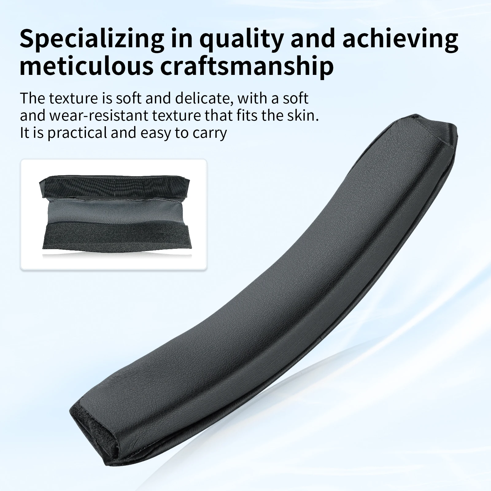 Headband Cover forHeadband Cover for Audio Technica ATH M50, M50X, M50XWH, M50XBT, M50XBT2 Replacement Headstrap Pad Repair Part