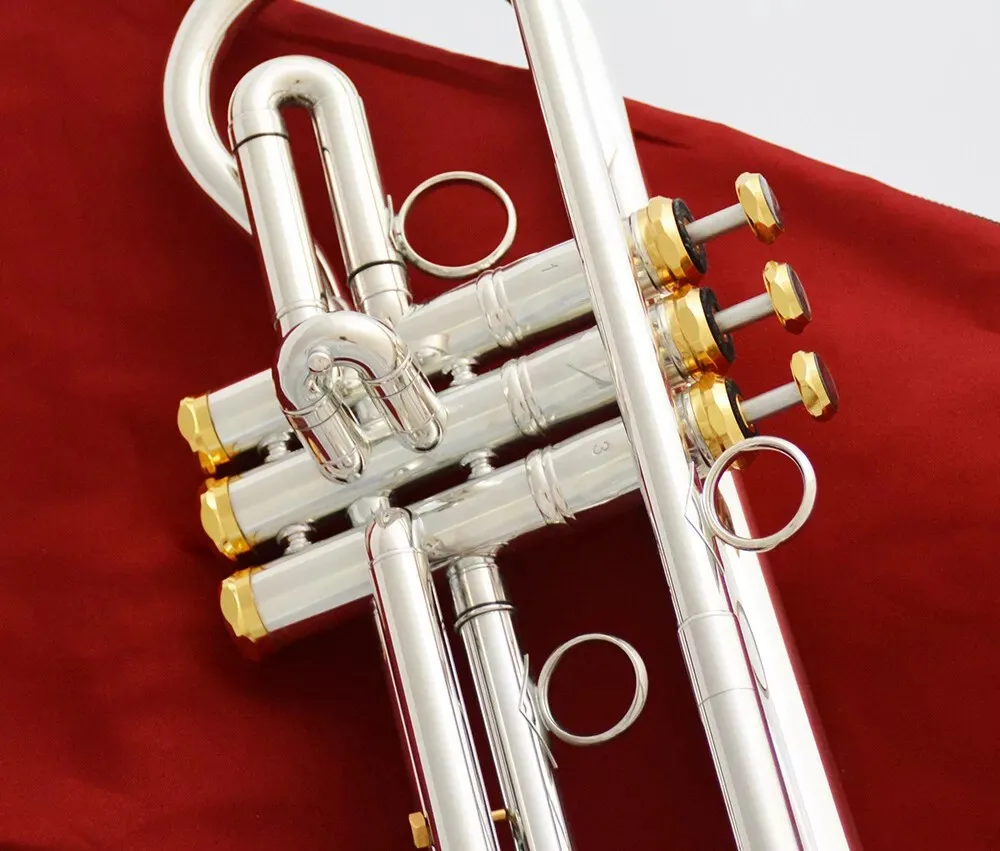 new Professional Silver Trumpet HORN Bell size: 135mm