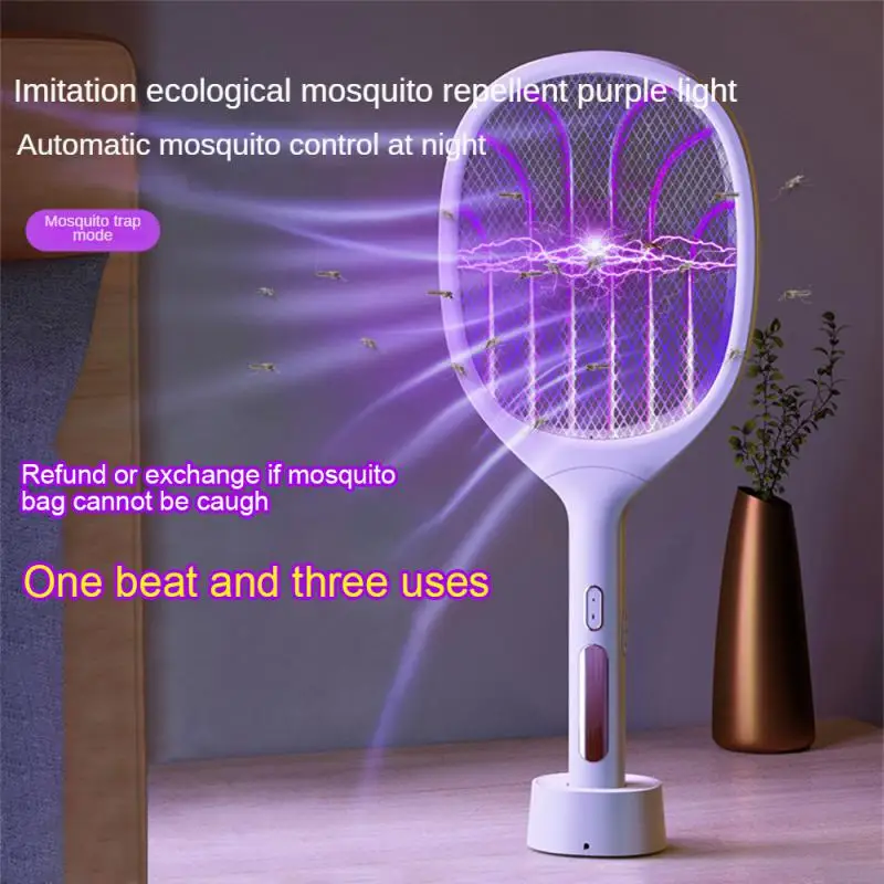 

Mosquito Killer Household Ultra-light Three-layer Net Handheld Pest Control Electric Mosquito Swatter Gardening Supplies