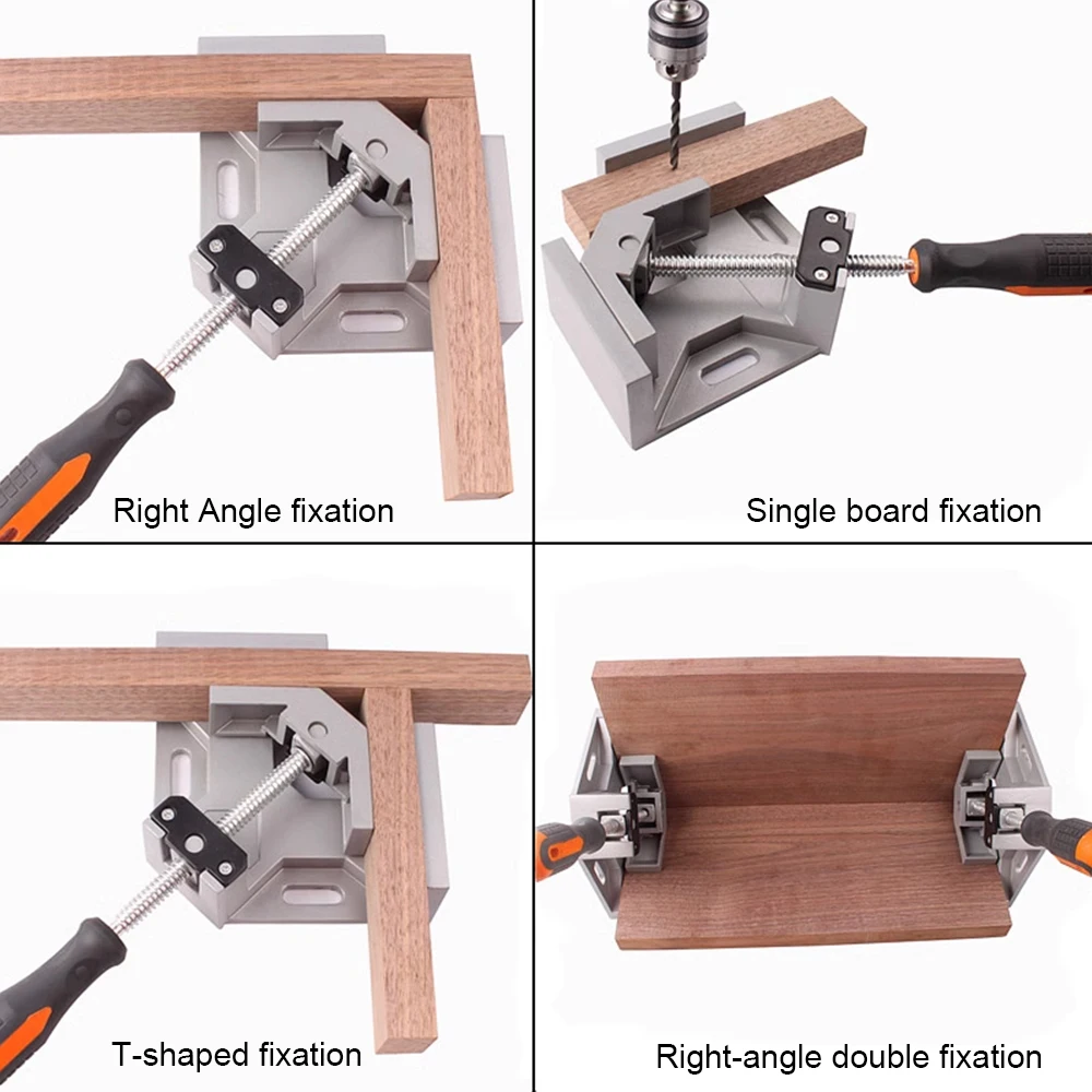 Handheld Woodworking Right Angle Clamp 90 Degree Right Angle Holder Glass Holder Fast Welding Clamps
