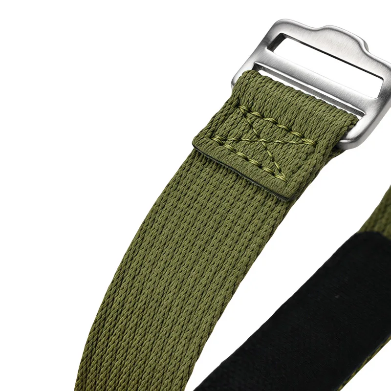 Nylon Hook and Loop Fastener Watch Strap Bracelet - Universal Replacement Wristband