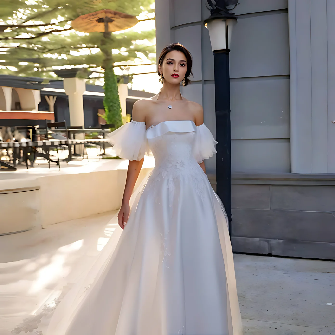 Maniche staccabili da sposa Copri braccia per abiti da sposa Decorazione di matrimoni ed eventi Cinghia rimovibile Accessori per spose GP82 - Image 3