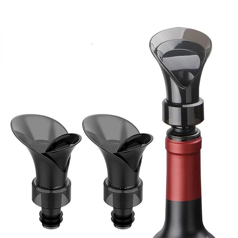 

2 in 1 Red Wine Stopper Petal-shaped red wine preservation stopper wine pourer 2 in 1 wine storage fast wine pourer