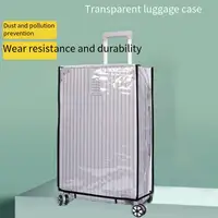 Suitcase protective cover, transparent dust-proof cover, suitcase protective cover 3