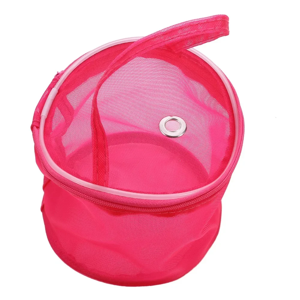 Yarn Storage Bag Yarn Storage Organizer S/L Portable Knitting Yarn Balls Storage Case Small Round Empty Mesh Bag Basket Organizer Crochet Carrier Sewing Accessories