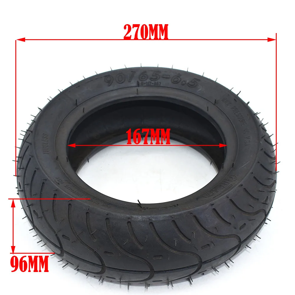 90 / 65-6.5 and 110/50-6.5 Front and Rear Tire& Inner Tube Bent Valve fits 49cc Mini Dirt Bike e Scooter Mini Moto