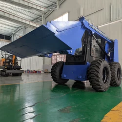 Mini chargeur de direction antidérapant à chenilles sur roues avec accessoire de rêves de centre commercial E27, 500kg, 700kg, 850kg, 950kg