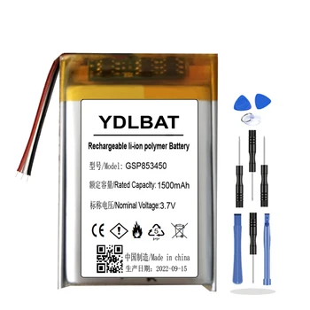 Battery for JBL Free,Free X Charger Box Li-Po Li-Polymer Rechargeable Pack Replacement 3.7V 1500mAh GSP853450 New Battery fo