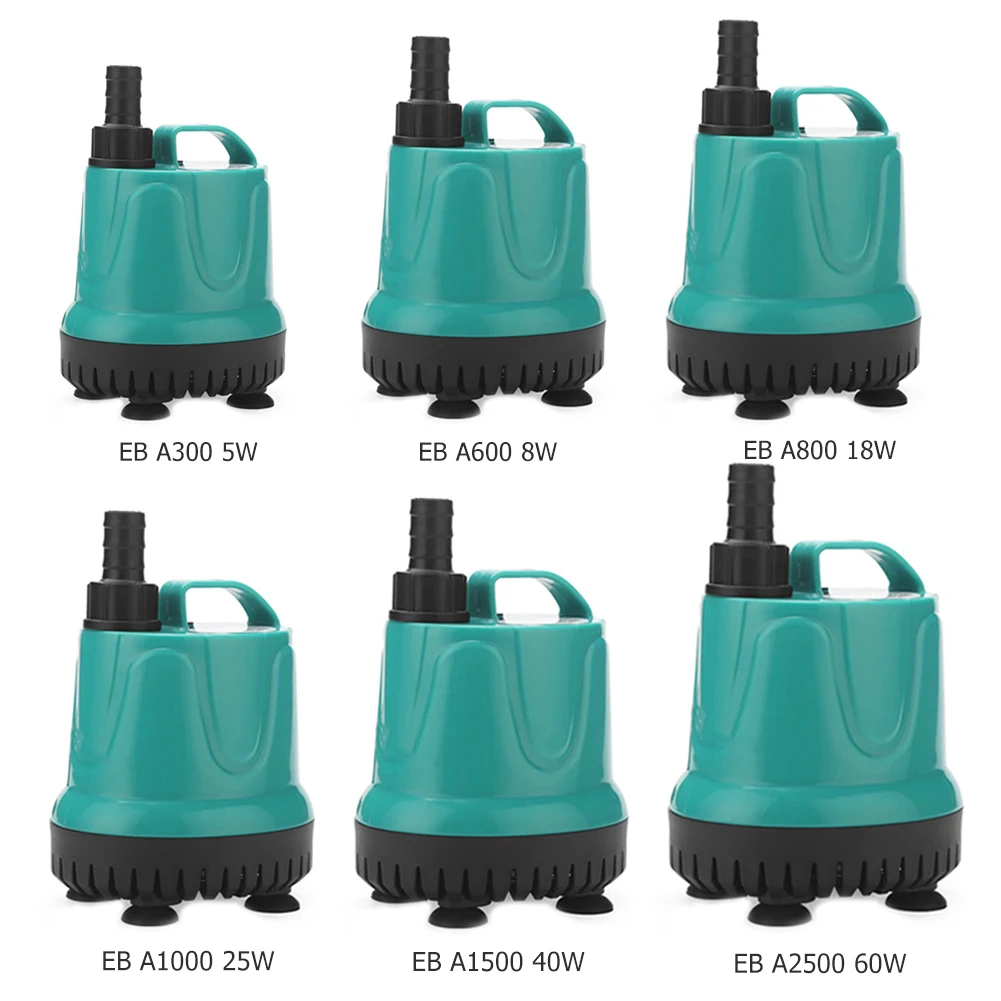 Water Pump Aquarium Water Pump Fish Tank Pump 220V 240V Submersible Water Pump Water Fountain Pump Filter Aquarium Fish Pond Tank Marin Temperature Garden Fountain Waterfall