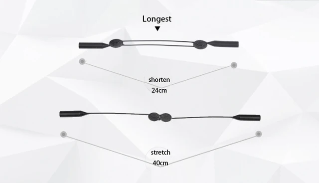 Adjustable Eyeglasses Straps Elastic Silicone Anti-Slip Sunglasses Chain Straps String Ropes Glasses Accessories_voghion.com