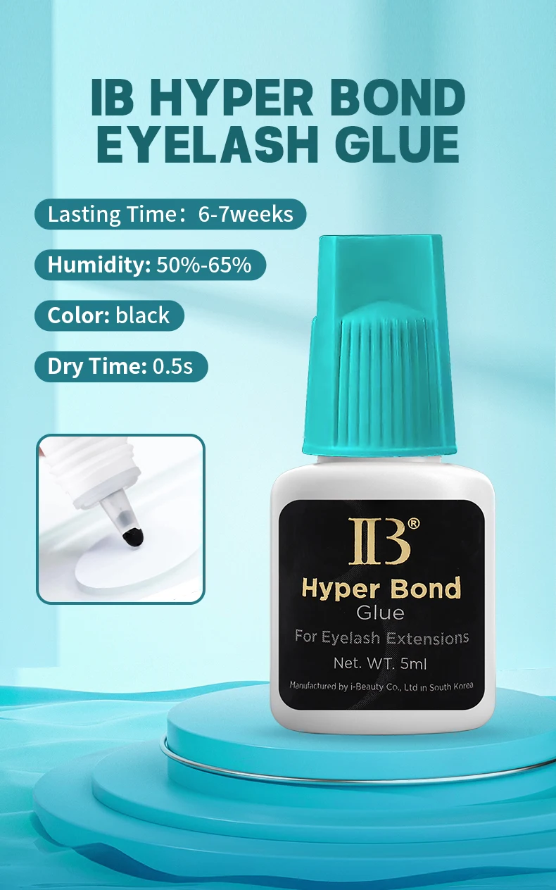 1 Flasche IBeauty Hyper Bond Kleber Fake Wimpernverlängerung IB Kleber 0,5 s Schnell trocknend Langlebig Korea Beauty Shop Starke Lieferungen – Detail 1