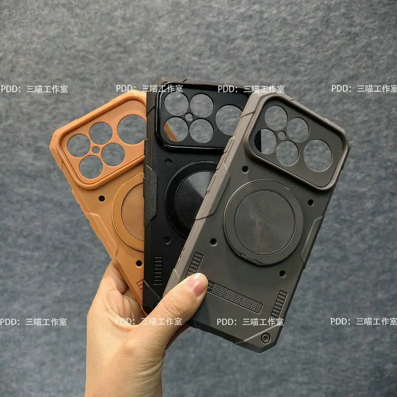 360-Degree Rotating Bracket with Fall Protection TPU Soft Back Cover
