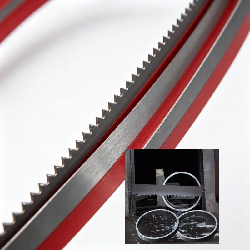 Enhanced Bi-Metal Band Saw Blades - 1/2 Width, 6-14 TPI for Hardwood and Metal Cutting