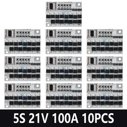 Advanced 100A Lithium Battery Protection Circuit Board with Balance Charging (5S 21V 10PCS)