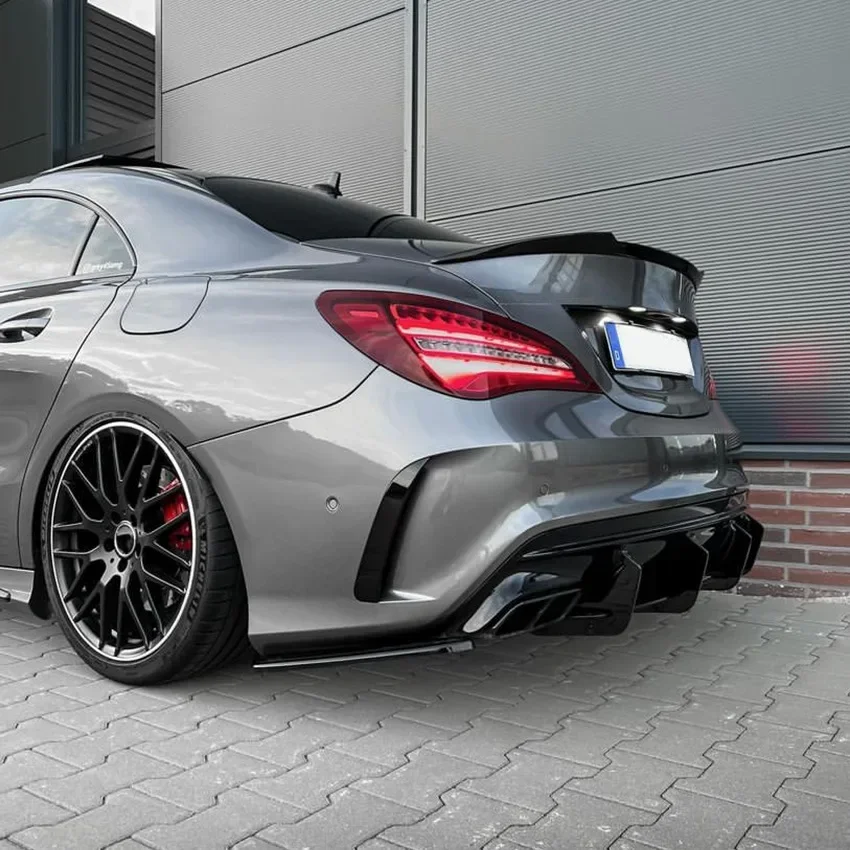 Spoiler Labbro Inferiore Per Mercedes CLA Class W117 - Diffusore Paraurti - Foto 4