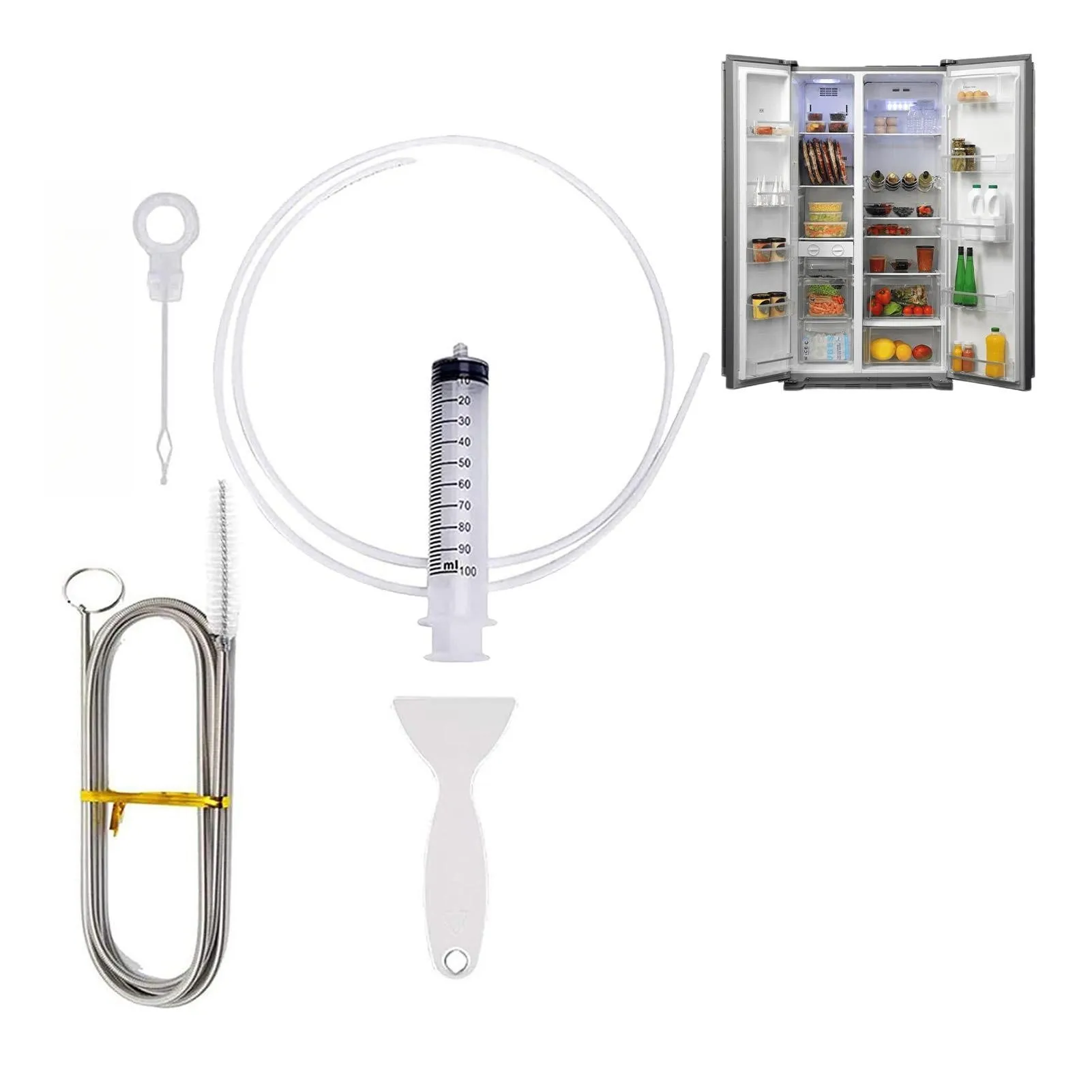 5PCSFridgeDrainUncloggerRefrigeratorDrainHoleClogRemover