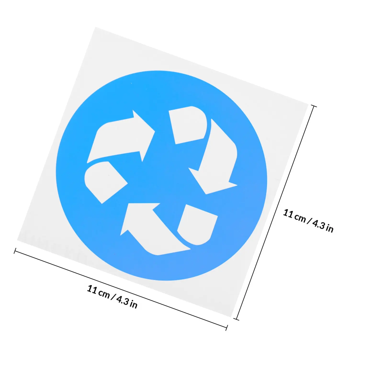 12Pcs 쓰레기 재활용 데칼 PVC 소재 접착식 쓰레기통 스티커 쓰레기 분류 라벨 방수 이동식 폐기물