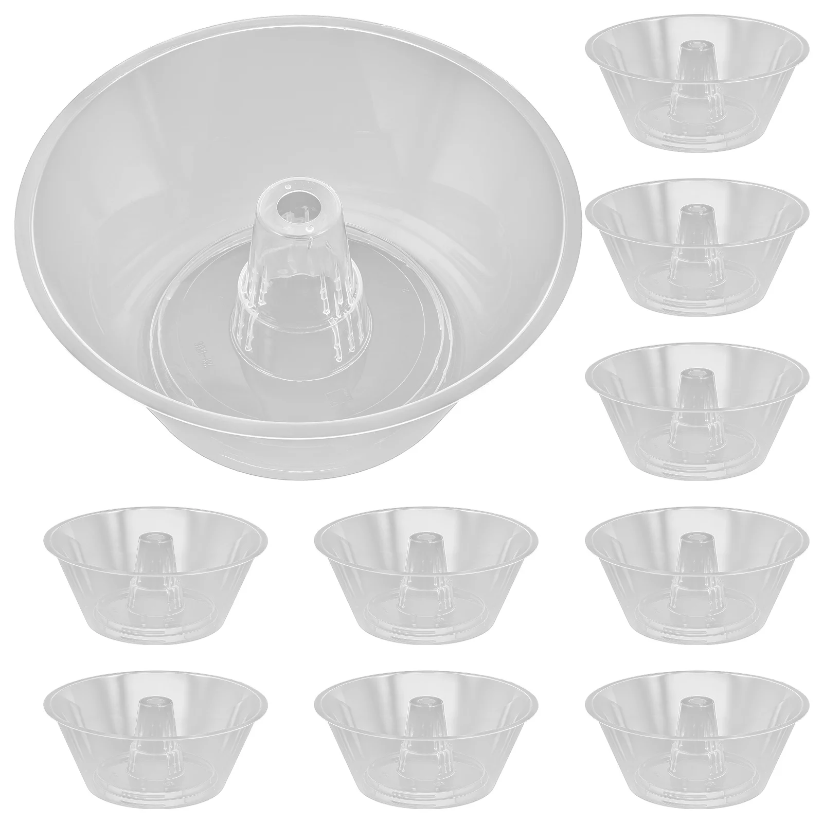 Beverage Cup Bowl Snack Holder 10 Pcs Portable Food Container Disposable Kitchenware Thickened Drink Bowl Combined Tray Popcorn