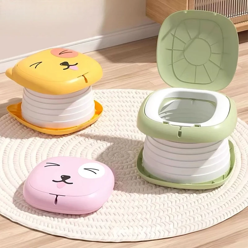 Children's Foldable Toilet Training Seat Toilet Baby Travel Toilet Portable Children's Potty Car Sealed Anti-odor Urinal Potties