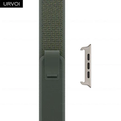 URVOI Lightweight Nylon Weave Trail Loop with Pull Tab Closure - 44 45 49mm 46mm - S10 (24 Green TI)