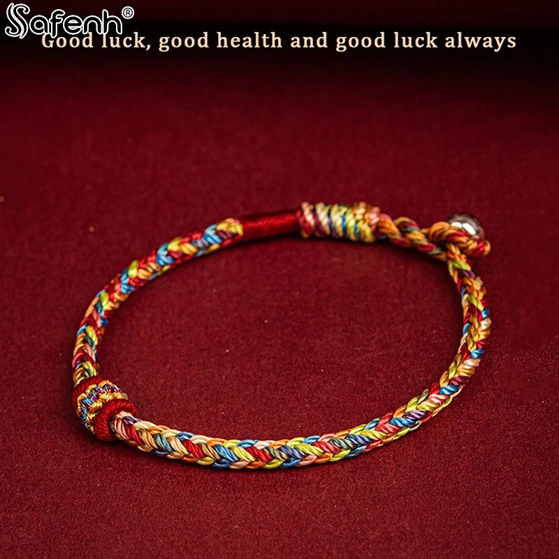 سوار مضفر مصنوع يدويًا للرجال والنساء ، سوار حبل ،...