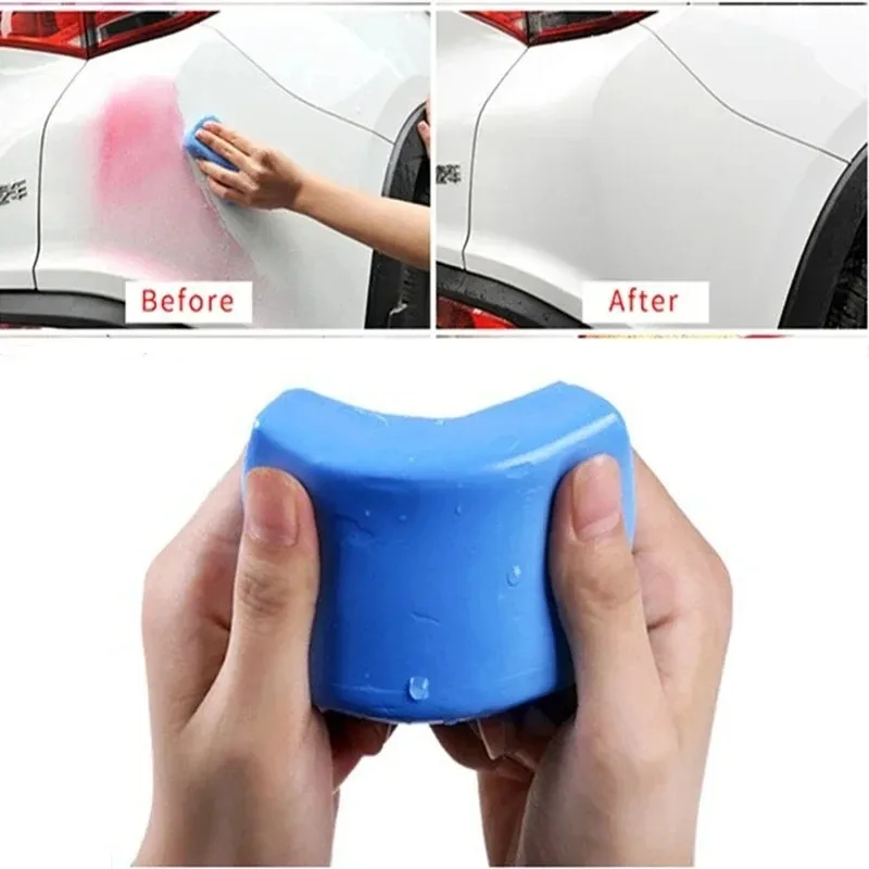 Car Wash Mud to Sludge Wipe Car Plasticine Strong Decontamination Volcanic Mud White to Black Spot cleaning magic mud