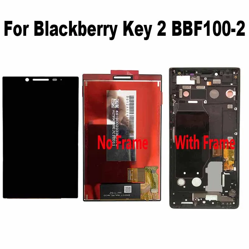 

For Blackberry Key 2 BBF100-1 BBF100-4 LCD Display Touch Sensor Digitizer Assembly For Blackberry Key2 / Key Two BBF100-2 -6 LCD