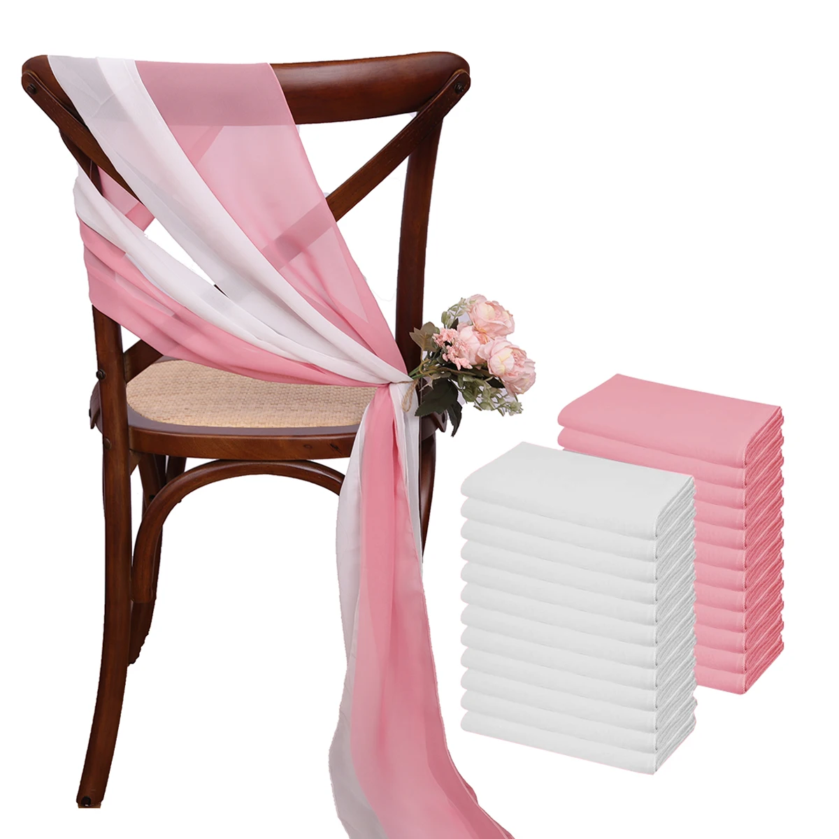 White Dark pink