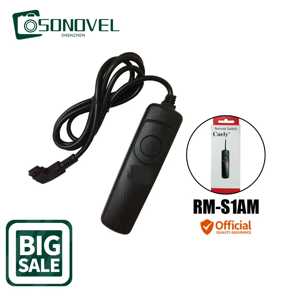 Rilascio Dell'Otturatore Rm-S1Am Telecomando Del Cavo Per Sony Minolta A100 A200 A300 A350 A700 A900 Dynax 7D/5D 9/7/5/4/3 807Si 600Si