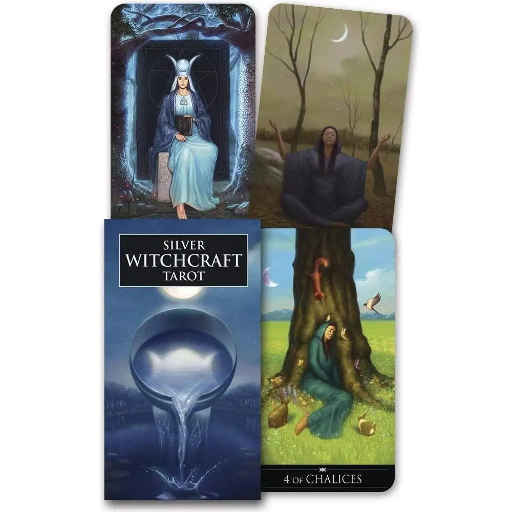 10.3*6cm Sour Silver Witchcraft Tarot Card English Version 78-Card Deck Oracle Divination Fate 3