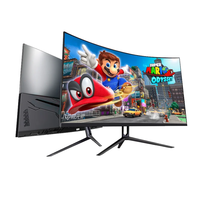 Anmite 27 inch 75hz HDR Curved FHD [1920 x 1080] Gaming Monitor PC usb Type-c HDMI Ultra-thin USB-C screen Display