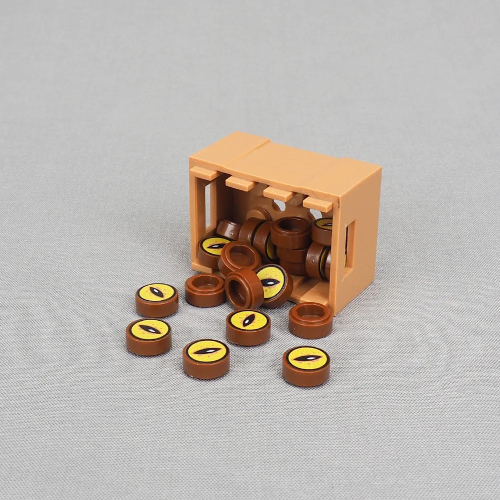 MOC 10PCS 98138 Printed Doctor's Magic Eye Building Blocks Horror Snake Eyes Compatible Board Bricks Particle Toys Children Gift 5