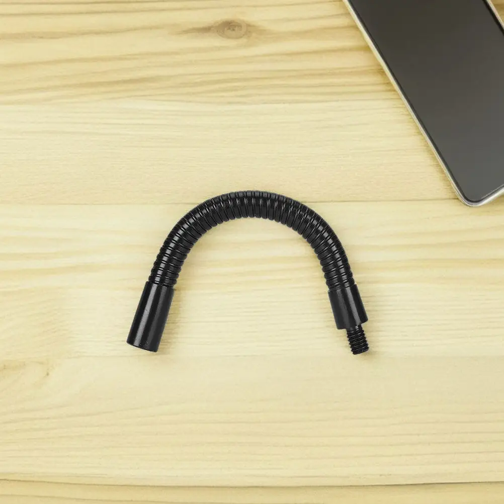 2Pcs 블랙 유연한 마이크 스탠드 구즈넥 확장 18Cm 스튜디오 녹음 팟캐스팅을 위한 견고한 조절 가능한 마이크 암